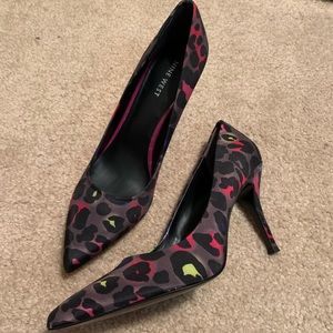 Animal print pumps